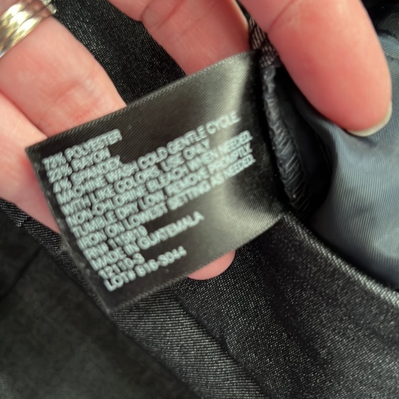 Worthington size 4 modern fit slacks black charcoal - Picture 3 of 6